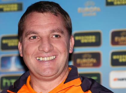 Brendan Rogers, antes de arreglarse la dentadura