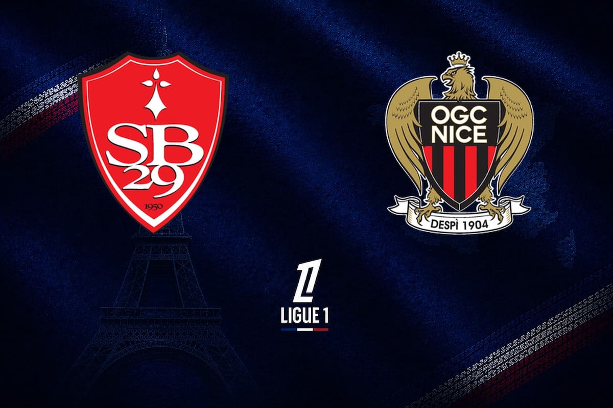 Brest y Nice disputaron uno de los encuentros de la jornada del fútbol francés