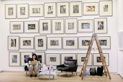 "Breve historia de Emma" obra de Lino Enea Spilimbergo ofrecida en un millón de dólares en Roldán Moderno