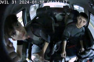 Brian Huber (24) y Brandon Fiore (21) fueron detenidos tras robar una patrulla municipal en Vicente López.
