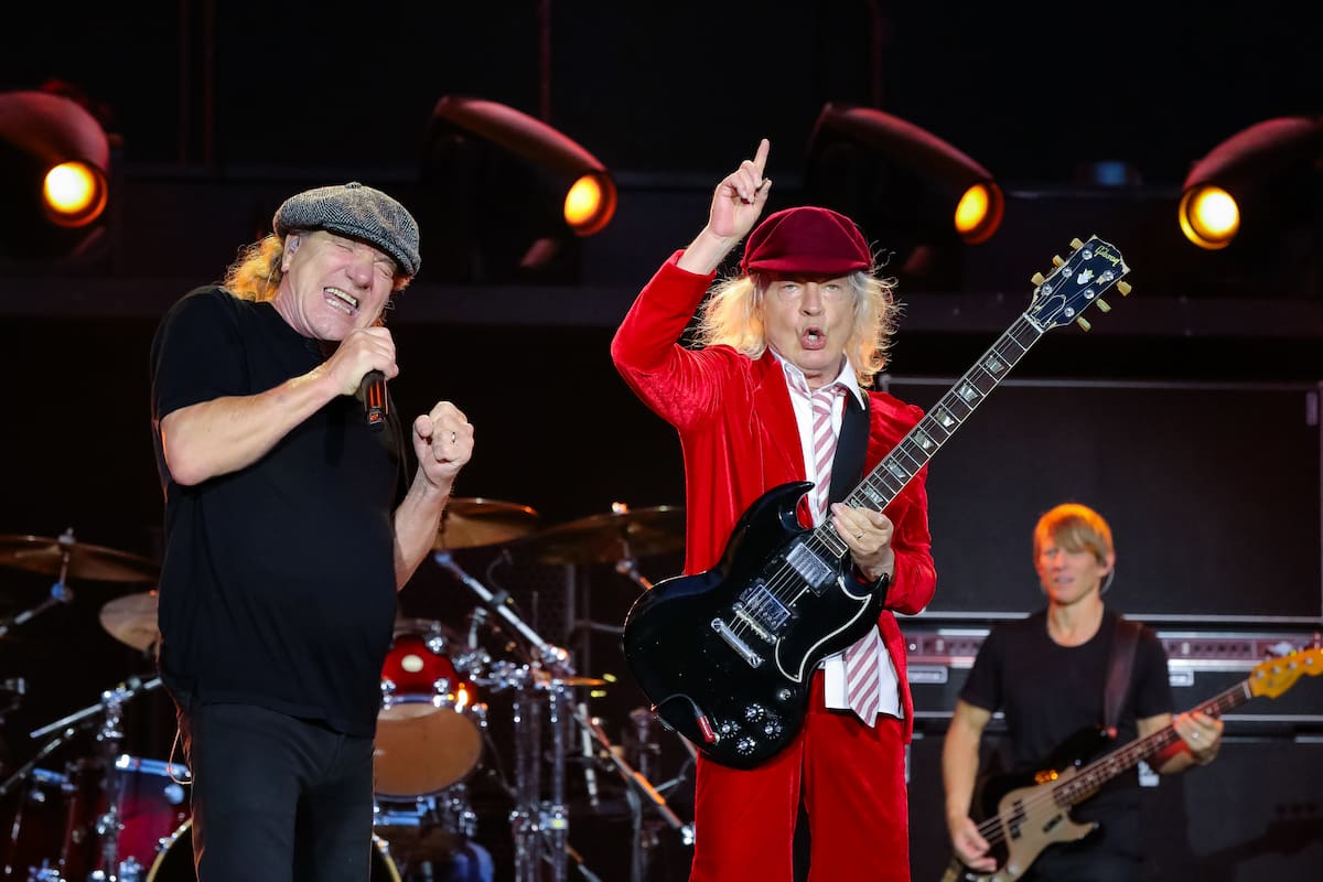 Brian Johnson y Angus Young; AC/DC empieza este lunes su serie de tres shows en River Plate