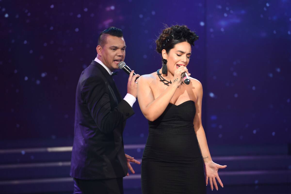 Brian Lanzelotta y ángela Leiva abrieron la noche del Cantando 2020