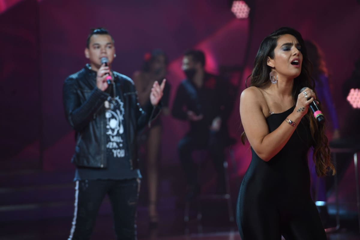 Brian Lanzelotta y Ángela Leiva tuvieron una gran noche