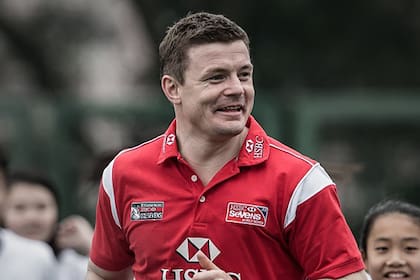Brian O'Driscoll siguió cerca del rugby luego del retiro; por ejemplo, uniéndose a jornadas con chicos para la difusión del deporte