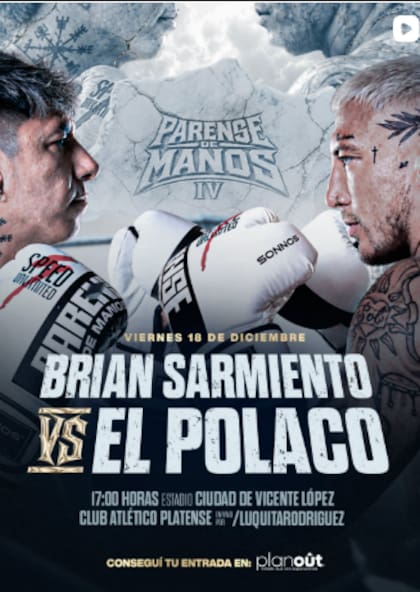 Brian Sarmiento se enfrentará a El Polaco (Foto: Captura Instagram/@bbriansarmiento)
