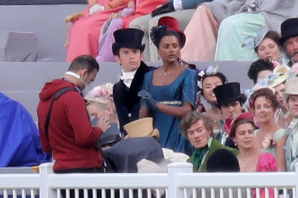 Bridgerton: revelan imágenes de rodaje de la pareja protagonista de la segunda temporada