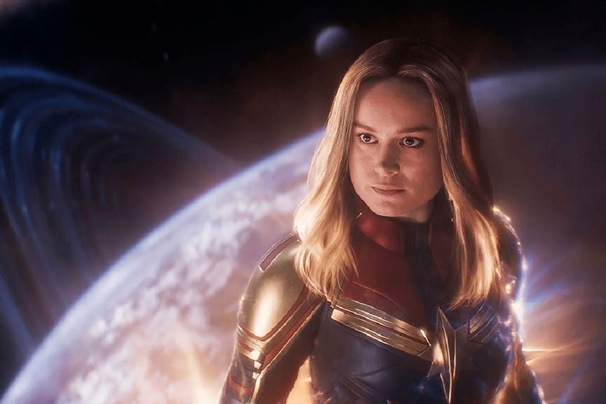 Brie Larson en Capitana Marvel.