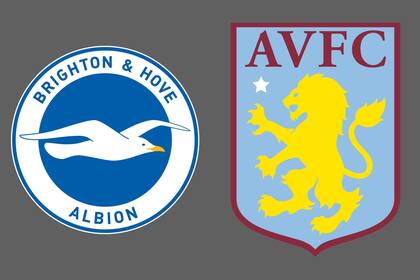 Brighton and Hove Albion y Aston Villa disputaron uno de los encuentros de la jornada del fútbol inglés