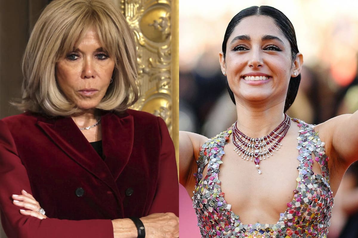 Brigitte Macron y la actriz iraní Golshifteh Farahani