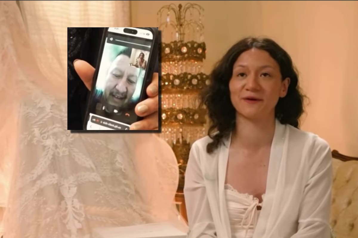 Bristol Flores, momentos antes de dar el "sí" definitivo durante su casamiento con Adrián Ambriz