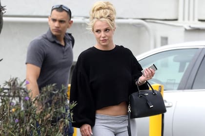 Britney Spears, la semana pasada al salir del centro psiquiátrico, en donde ahora realiza su tratamiento de forma ambulatoria