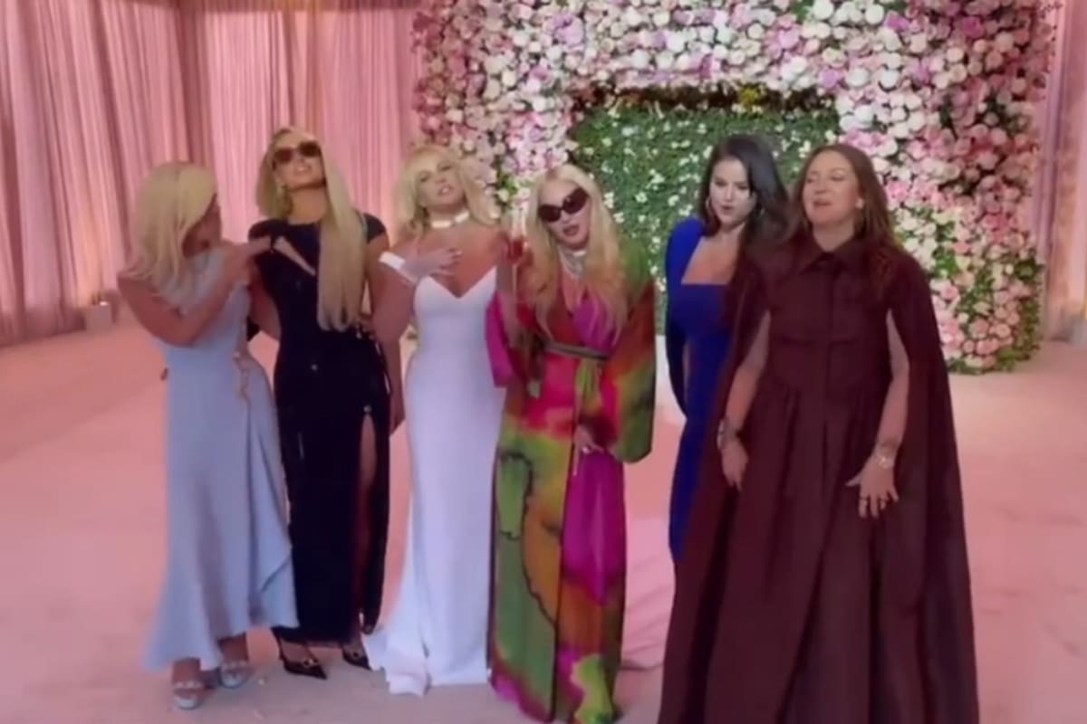 Britney Spears se divirtió en su boda con Madonna, Drew Barrymore y Selena Gómez