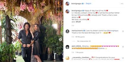 Bronislava Gregušová le dedica un mensaje de cumpleaños a Mario Cimarro