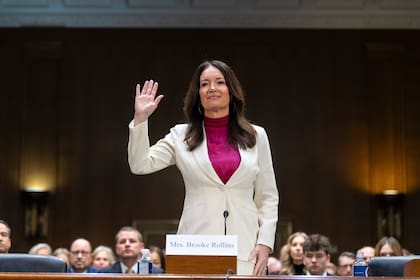 Brooke Rollins, la nueva titular del USDA (AP Foto/Jacquelyn Martin)