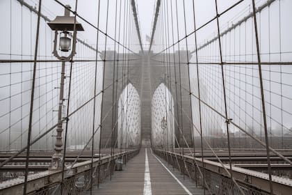 Brooklyn Bridge, New York, Estados Unidos.