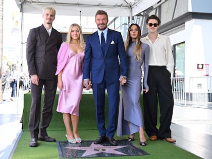 Brooklyn, el gran ausente en el acto en el que se descubrió la estrella de David Beckham en el Paseo de la Fama de Hollywood