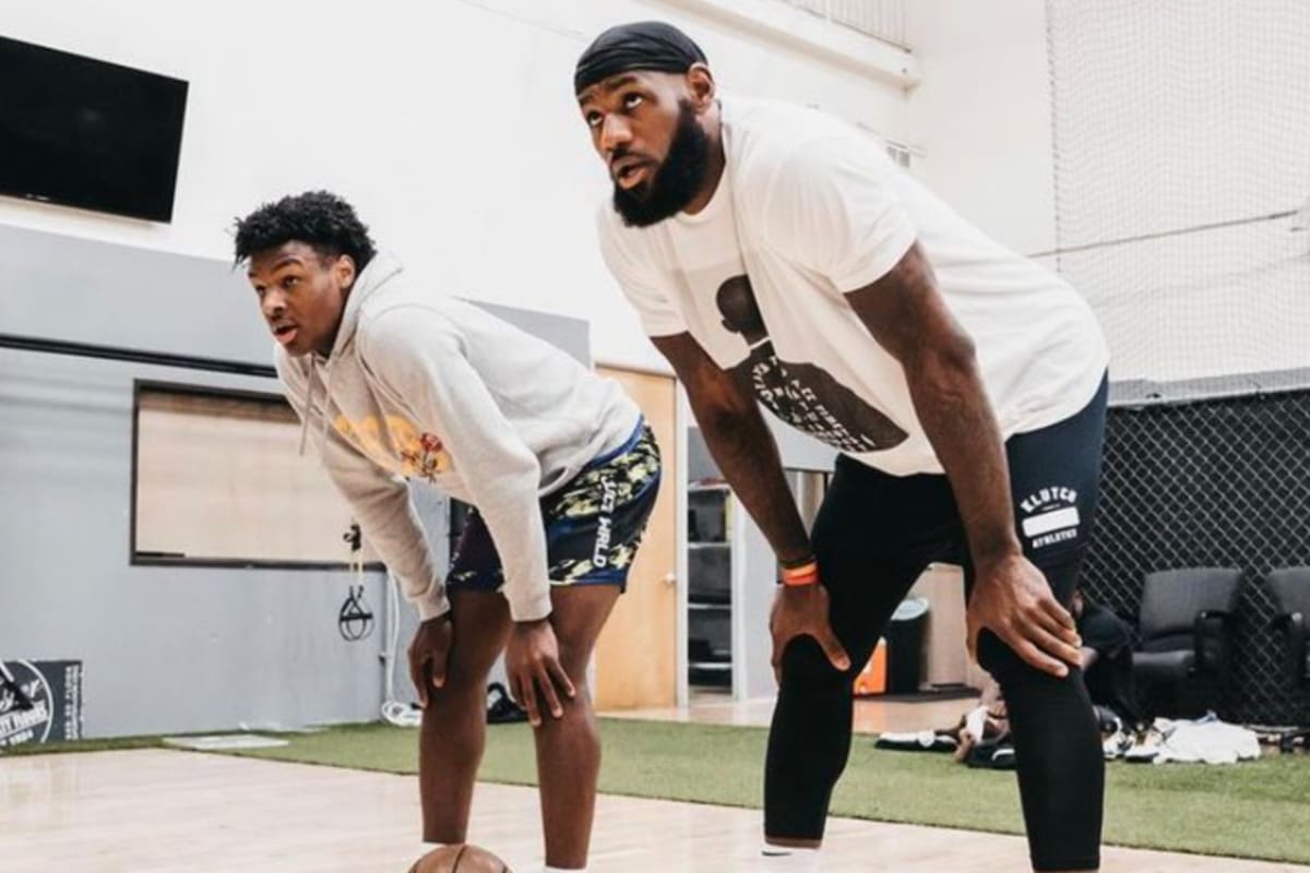 Broony y Lebron James, padre e hijo, la ilusión de jugar juntos en la NBA en 2023