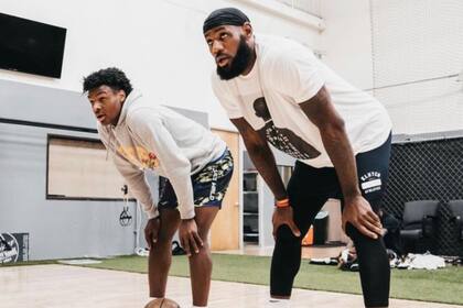 Broony y Lebron James, padre e hijo, la ilusión de jugar juntos en la NBA en 2023