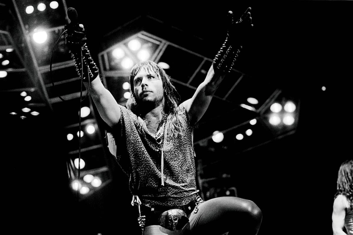 Bruce Dickinson, la voz y uno de los símbolos de Iron Maiden, en el Madison Square Garden de Nueva York, en 1983