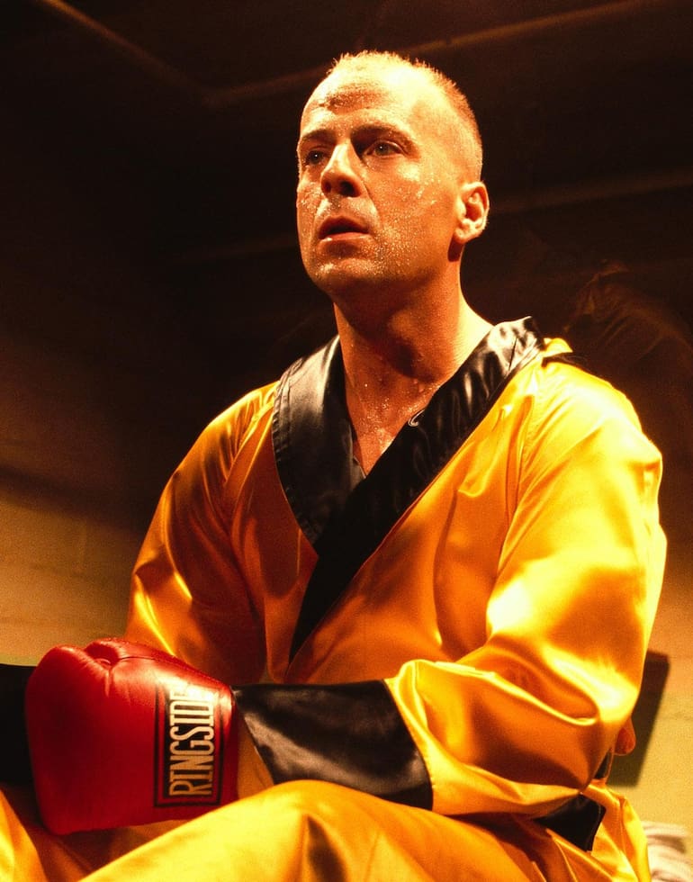 Bruce Willis, en una escena de Tiempos violentos (1994)