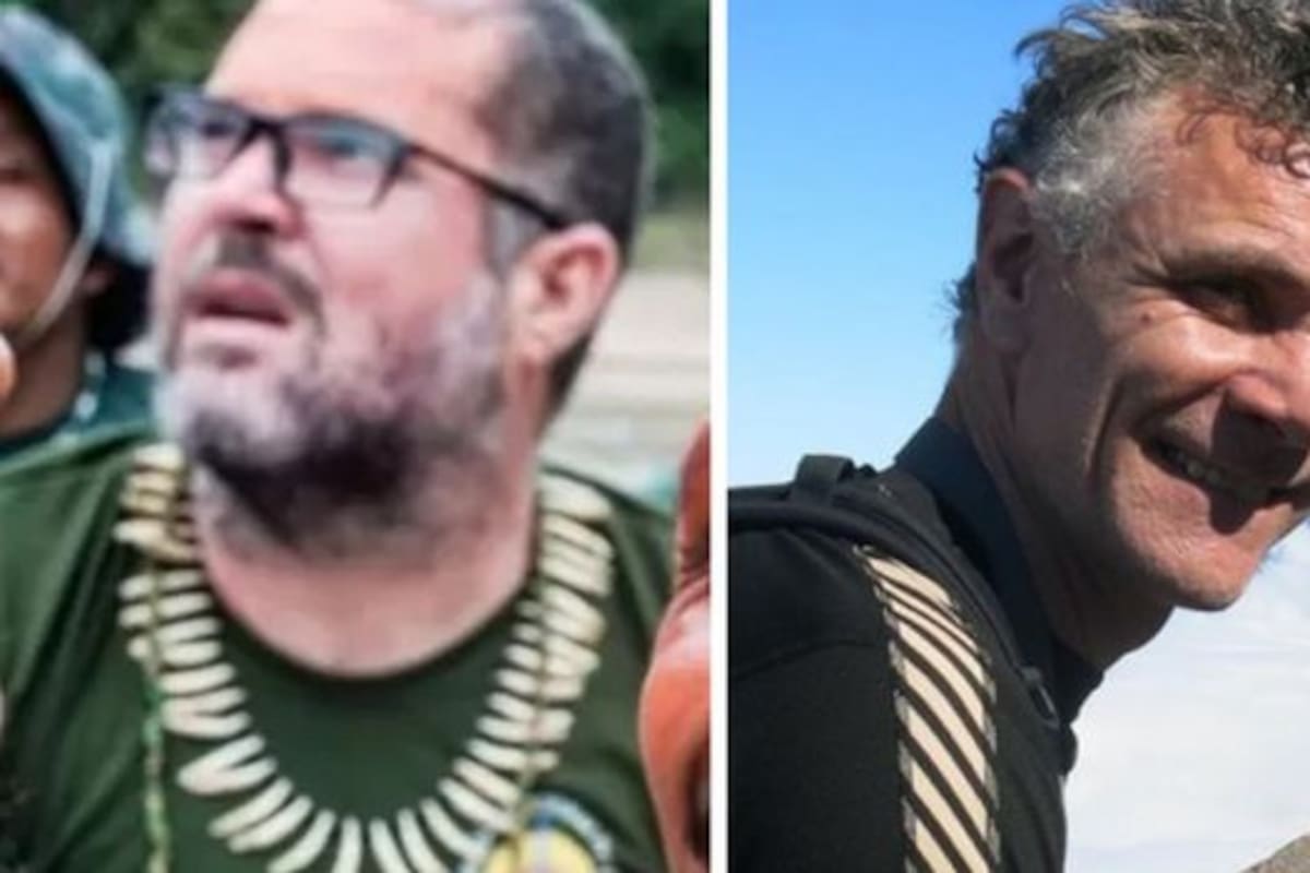 Bruno Araújo (izq) y Dom Phillips permanecen desaparecidos.