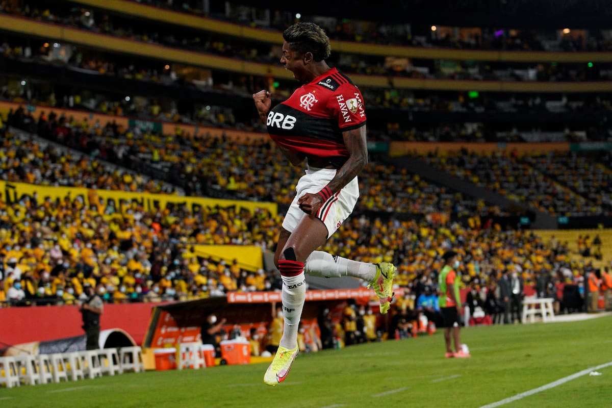 Bruno Henrique celebra su gol a Barcelona, en Guayaquil: Flamengo volverá a jugar la final de la Copa Libertadores