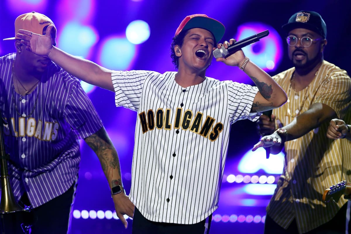 Bruno Mars, a la cabeza de los shows más recaudadores