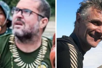 Bruno Pereira (izq) y Dom Phillips