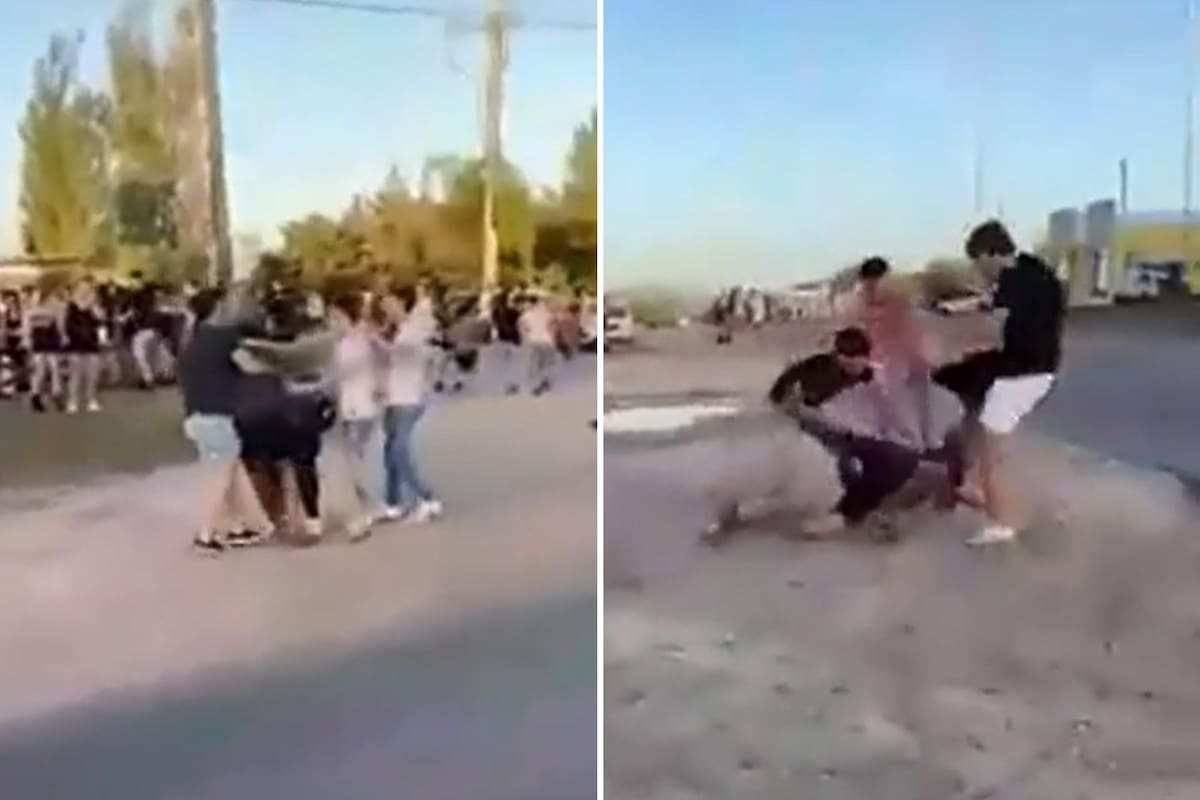 Brutal pelea a la salida de un boliche en Entre Ríos