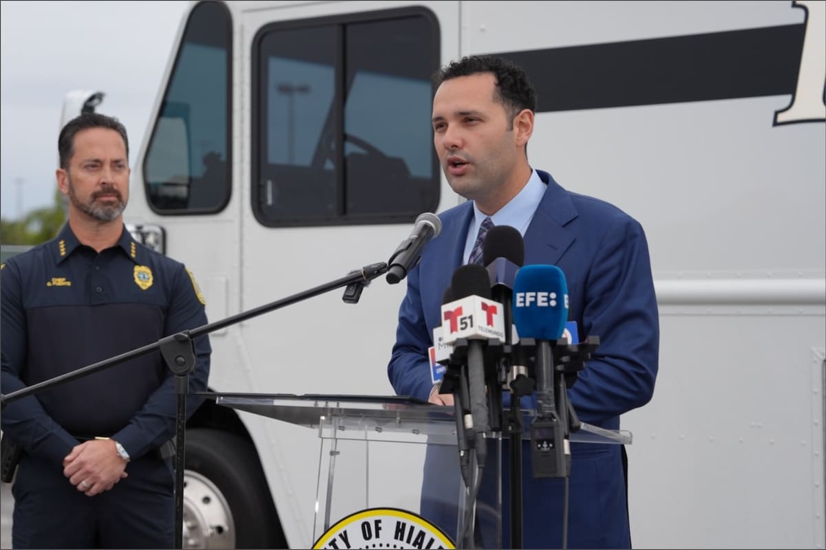 Bryan Calvo sostuvo que la obra en Hialeah reducirá la congestión para conductores y camioneros