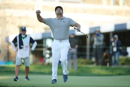 El festejo del flamante ganador del US Open