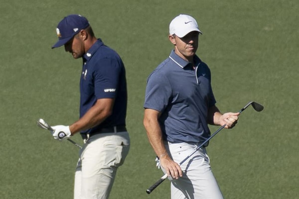 Bryson DeChambeau y Rory McIlroy no se dirigieron la palabra durante la última vuelta del Masters
