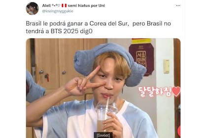 BTS apareció en los memes de la goleada de Brasil a Corea del Sur