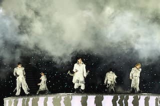 El grupo coreano BTS le puso el toque argentino a su primer show en nuestro país
