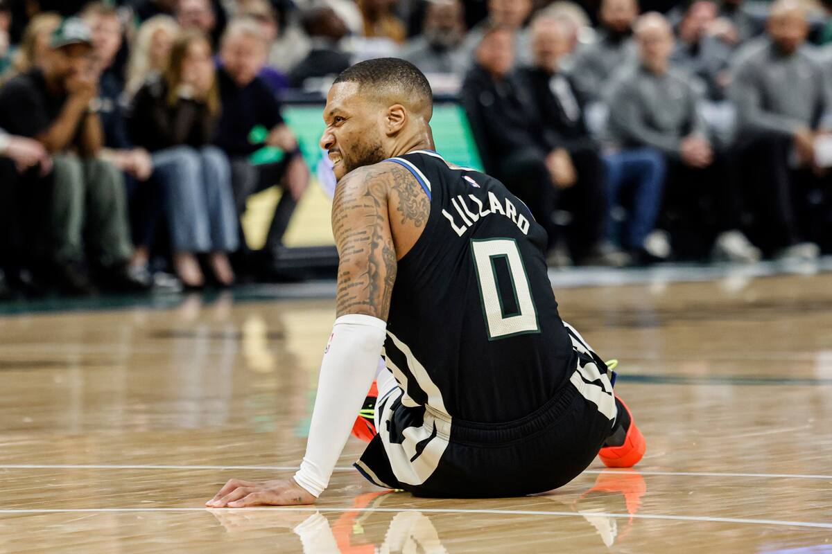 Bucks confirman que Damian Lillard sufrió un desgarro en el tendón de Aquiles izquierdo