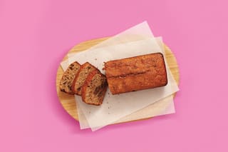 Budín de banana, coco y chocolate
