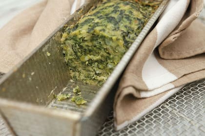 Budín de espinacas