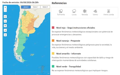 Buena parte del centro y el norte del país permanece bajo alertas meteorológicas