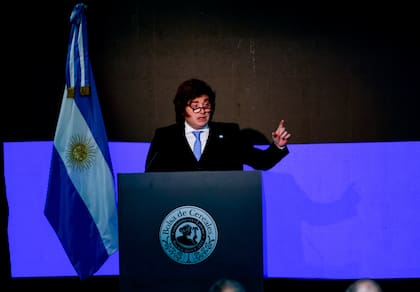 Buenos Aires 21may26. Aniversario de la Bolsa de Cereales de Buenos Aires, con la presencia de Javier Milei.