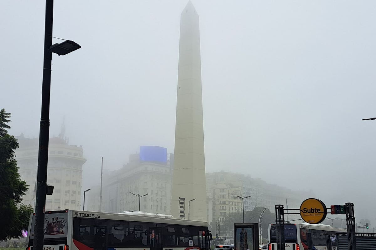 Buenos Aires amaneció con niebla (Captura: X)