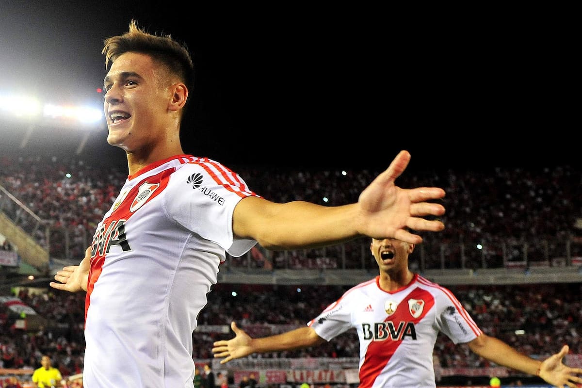 Buenos Aires: Fotografía de archivo del 13/04/2017 La Fiorentina hizo oficial el ofrecimiento de 12 millones de euros para llevarse al defensor Lucas Martínez Quarta en este mercado de pases, en medio del enojo del entrenador de River Plate, Marcelo Gallardo, quien pidió a la dirigencia que cuide el