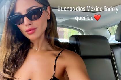 "Buenos días México lindo uy querido", así inició Eiza González su nueva visita a México
