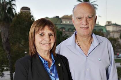 Bullrich, al momento de presentar a Grindetti como su candidato a gobernador bonaerense
