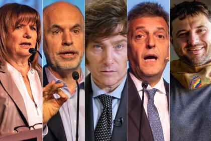 Bullrich, Rodríguez Larreta, Milei, Massa y Grabois son cinco de los que quieren la presidencia