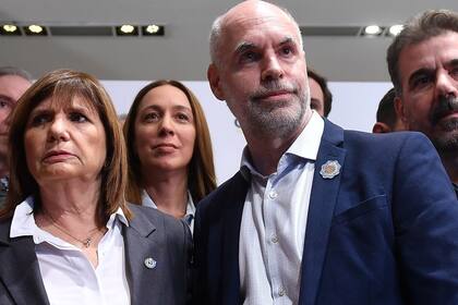 Bullrich y Larreta, en un encuentro en repudio a la violencia en Jujuy
