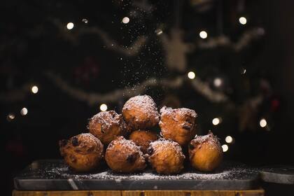 Buñuelos fritos en las calles de Ámsterdam