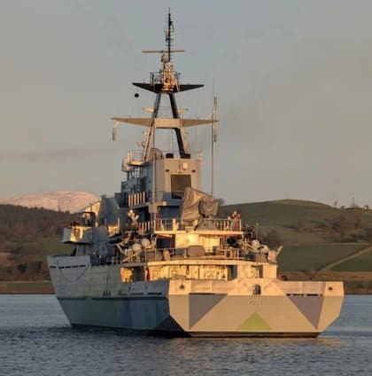 Buque HMS Mersey del Reino Unido.Foto: Royal Navy.