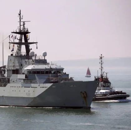 Buque HMS Tyne del Reino Unido.Foto: Royal Navy.