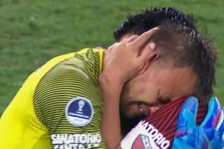 Lágrimas. Burián recordó a su hermano fallecido tras meter a Colón en la final