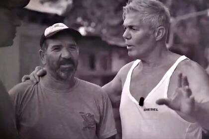 Burlando con José Luis Auge en el spot de campaña